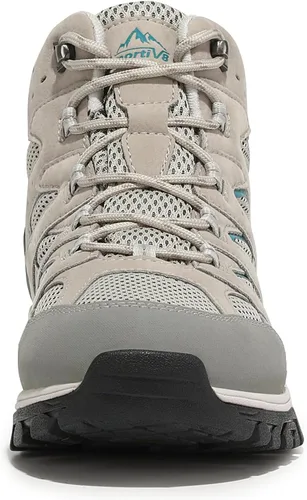 Vista 8 de NORTIV 8 Botas de senderismo impermeables para mujer, botas ligeras para senderismo al aire libre