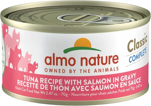 Vista 3 de Almo Nature Classic Complete Wet Food Receta de atún con pollo en salsa 2.47 oz (paquete de 12)
