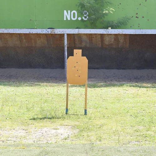 Vista 3 de Guyuyii 1/2/3/4000 unidades (marrón/negro) Calcomanías de reparación autoadhesivas para objetivos de cartón y papel de tiro con arco