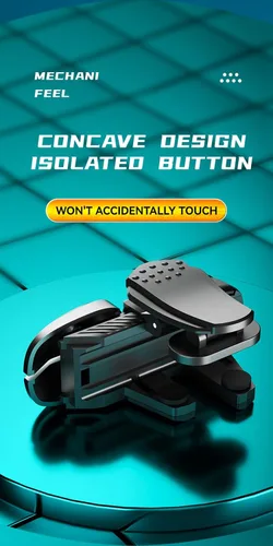Vista 9 de 2022 New Model Seven Trees Mobile Game Controller for PUBGForniteKnives OutRules of SurvivalCall of Duty Gamepad Trigger Aim Button L1R1 L2 R2