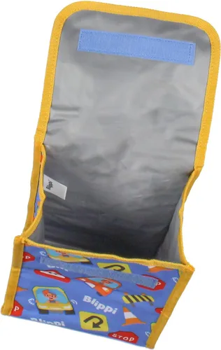 Vista 6 de AI ACCESSORY INNOVATIONS Blippi Backpack Safety First Kids School Travel Backpack Juego de 5 piezas con lonchera, bolsa con cordón, botella de agua