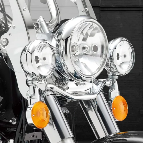 Vista 4 de NTHREEAUTO - Cubierta de lente de luz direccional plana de 3 1/4 pulgadas ámbar compatible con Harley Touring Electra Glide Road King Softail