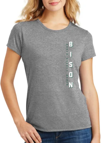 Vista 21 de CornBorn Camisetas del estado de Dakota del Norte para mujer Mezcla triple premium Elige tu diseño Bisonte 3 rayas - Negro