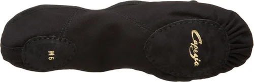 Vista 4 de Capezio Zapatillas de ballet Romeo de lona para hombre, Negroblk