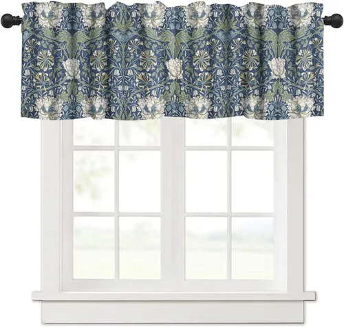 Vista 6 de William Morris - Cenefa de cocina, diseño retro de ladrones de fresas, estampado floral, para cocina, sala de estar, baño, cafetería, decoración