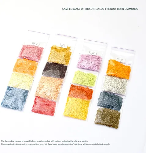 Vista 5 de Awesome Pattern Studio Quince DS1023, Diamond Painting Kit, Diamond Art Kits for Adults, Full Drill 5D Diamond Dots Kits. All Items Included.