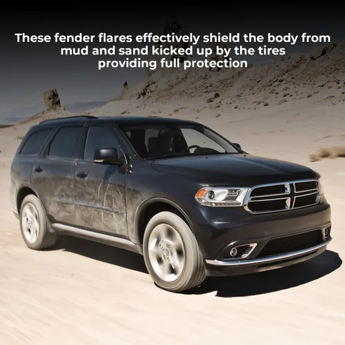 Vista 6 de KARPAL Moldura para guardabarros de arco de rueda delantera compatible con Dodge Durango 2011-2021, repuesto del lado del pasajero CH1291112