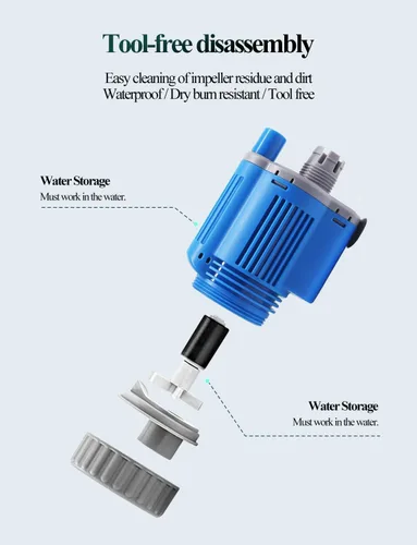 Vista 4 de UPETTOOLS Aquarium Gravel Cleaner - Electric Automatic Removable Vacuum Water Changer Sand Algae Cleaner Filter Changer 110V/28W