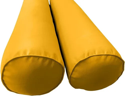 Vista 4 de *Cover ONLY*-Style 5 Outdoor Daybed Mattress Bolster Pillow Slipcovers Pipe Trim Queen Size-AD108