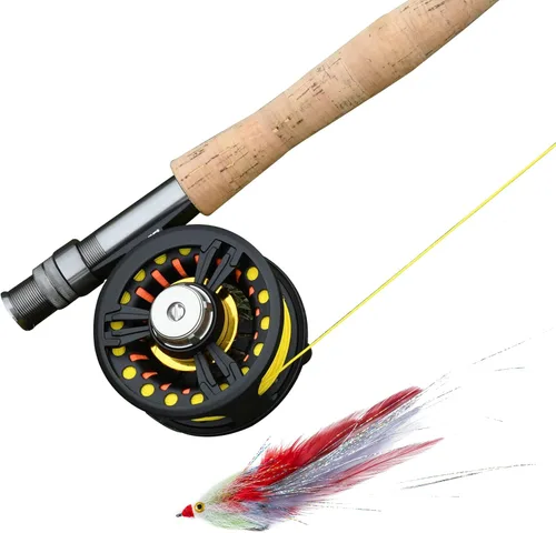 Vista 5 de Goture - Pesca con mosca, trucha, moscas de pesca con mosca, señuelo de pesca con mosca, serpentina, camarones minnow para pesca con mosca