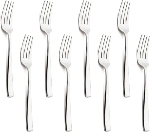 Vista 10 de Cucharas de cena de acero inoxidable 18/10, cucharas plateadas para comer sopa, cereales, cuchara de comida para uso diario