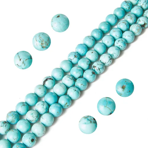 Vista 23 de 100 piezas de cuentas de amatista natural de 6 mm, cuentas de piedras preciosas redondas sueltas para hacer joyas