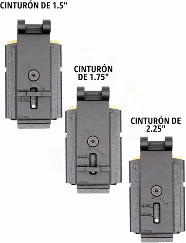 Vista 5 de Funda para encendedor compatible con ZIPPO, tamaño universal de cinturón y clip giratorio para cinturón