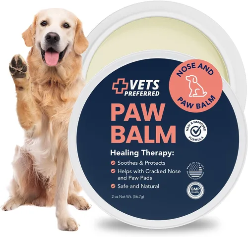 Vets Preferred Protector de almohadilla de bálsamo para patas para perros, calmante para bálsamo de patas de perro, cura, repara e hidrata las