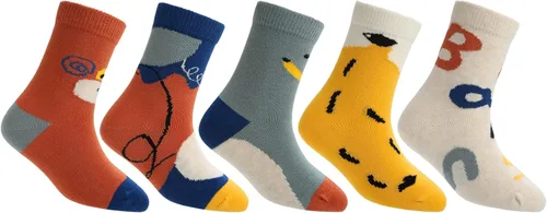 Vista 6 de Crazy Socks for Kids, Boys Cray Socks,Athletic Socks for boy 4-12 Years,Pack of 5 Pairs Dress socks