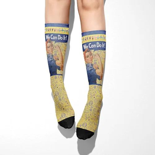 Vista 4 de thalesart Calcetines de algodón de alta calidad con bonito patrón casual suave para hombres y mujeres