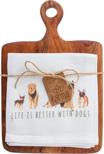 Vista 8 de Karma Gifts - Toalla de té con tabla de cortar, mariposa, talla única