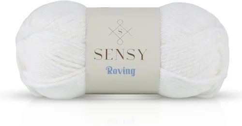 Vista 44 de Sensy Roving - Ovillo de lana multicolor, 3.5 onzas, 132 yardas, calibre 5, voluminoso (otoño)