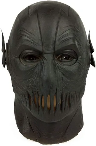 Máscara de látex negra de Super Villain Super Hero Overhead