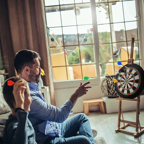 Vista 5 de Accmor 18 Pack Steel Tip Darts, 18 Grams Metal Tip Dart Set, Darts Metal Tip Set, Metal Darts for Dartboard