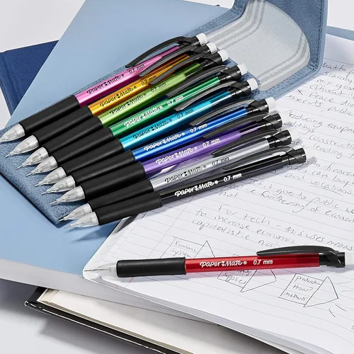 Vista 5 de Paper Mate Lápices mecánicos Write Bros. Comfort #2 Lápiz con agarre cómodo, ideal para tareas largas de escritura de 0.028 in, 12
