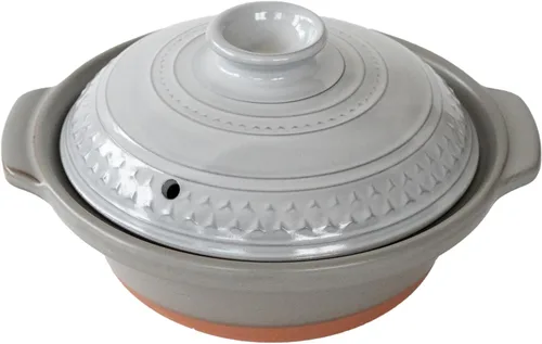 Vista 13 de Banko Ware 32761 Clear AKARI Earthenware Pot, For One Person Size 6, S, 24.7 fl oz (700 ml), Microwave Oven, Direct Fire, Brown, Made in Japan