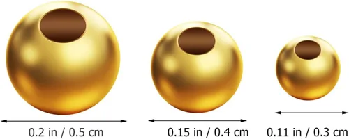Vista 7 de Cuentas de latón chapadas en oro, cuentas de perlas para manualidades, perlas redondas blancas, cuentas espaciadoras sueltas, cuentas de metal