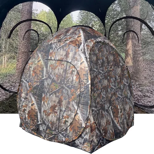 Vista 7 de THUNDERBAY Run & Gun Series 1-3 Pereson Pop-Up Ground Blind, Hunting Bilnd for Deer, Turkey Duck Hunting, Bow Hunting