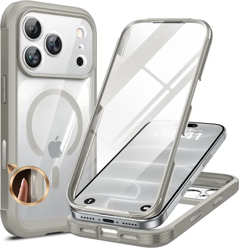 Vista 110 de Miracase Funda de teléfono para iPhone SE de 3ª/2ª generación 2022 2020 de cuerpo completo con protector de pantalla de vidrio integrado, cubierta