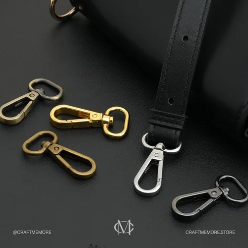 Vista 6 de CRAFTMEMORE Broches de langosta giratorios con gancho a presión, clips de moda, FS10, paquete de 10 (latón antiguo, 1 pulgada)