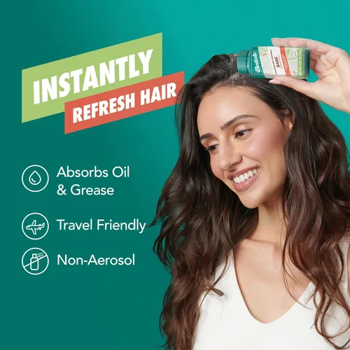 Vista 2 de Batiste Champú seco en polvo, absorbente de aceite, sin aerosol, se mezcla sin problemas, aroma simplemente desnudo, refresco instantáneo