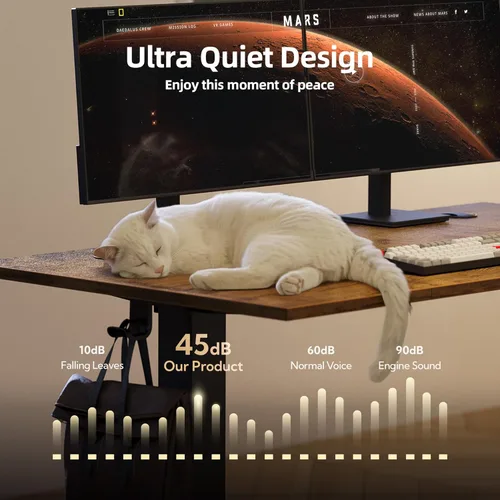 Vista 28 de INNOVAR Escritorio eléctrico de pie, escritorio de pie de altura ajustable, escritorio de pie de 40 x 24 pulgadas para computación de oficina