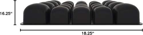 Vista 4 de Roho Cojín de asiento de células de aire de PVC de mosaico 18 W X 16 L X 3 D pulgadas para sillas de ruedas MOS1816CA