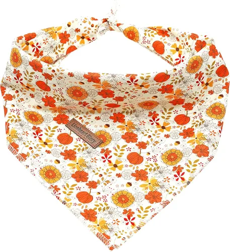 Vista 8 de Lionheart glory Bandana de Halloween para perros 1 paquete Bufanda suave lavable para perros, pañuelo cuadrado ajustable para perros pequeños