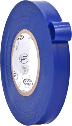Vista 108 de WOD ETC766 - Cinta eléctrica negra de grado profesional para uso general, núcleo listado UL/CSA. Cinta adhesiva de goma de vinilo: 1 pulgada x 66