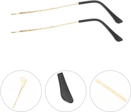 Vista 9 de NUOBESTY Kit de reparación de lentes de metal universal de repuesto de patillas cómodas y resistentes para brazos Negro