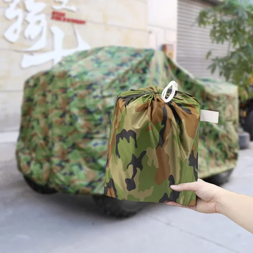Vista 7 de X AUTOHAUX M - Cubierta impermeable de 4x4 para cuatrimoto, cubierta universal de lluvia para todo tipo de clima, protector contra polvo y sol