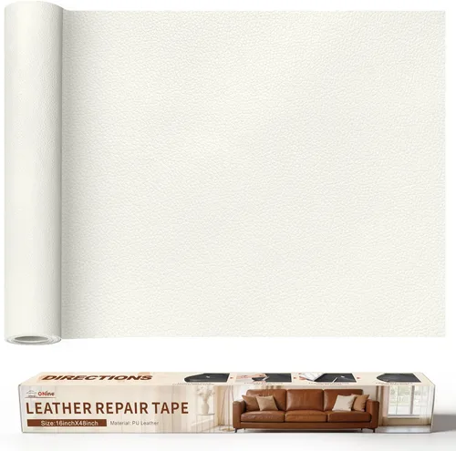 Vista 80 de ONine - Cinta de reparación de piel, parche para reparación de piel autoadhesivo de 12 x 48 pulgadas, impermeable, resistente al desgaste, para Negro