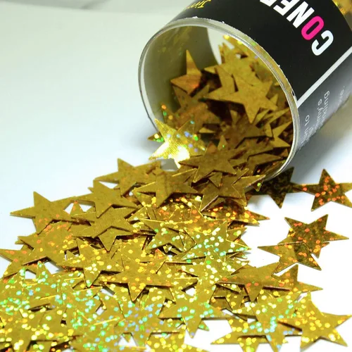 Vista 3 de Confetti Star 3/4" Azul Royal - Paquete al por menor #8623 QS0