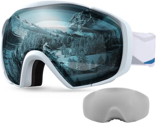 Vista 14 de OutdoorMaster Gafas de esquí con cubierta, gafas de nieve para snowboard OTG antivaho