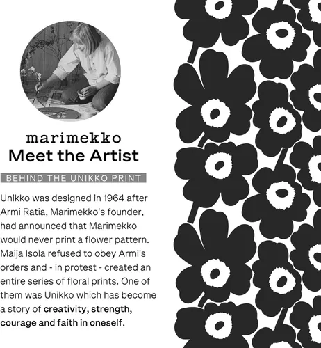 Vista 5 de MARIMEKKO Oiva Unikko Taza – Refina la decoración de tu cocina con nuestro icónico gres floral – Elegantes tazas de café de porcelana para elevar tu
