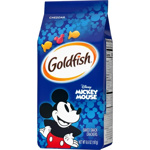 Vista 8 de Goldfish Disney Mickey Mouse Cheddar Crackers, Snack Crackers, 6.6 oz bag