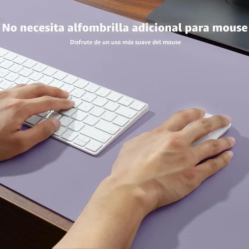 Vista 5 de Aothia - Protector de escritorio de cuero sintético grande, base antideslizante para mouse y superficie para escribir, impermeable, fácil de Agua