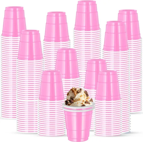 Vista 37 de 500 piezas vasos de chupito de 2 onzas de colores surtidos, vasos de chupito coloridos de plástico neón para beber, degustaciones servidas