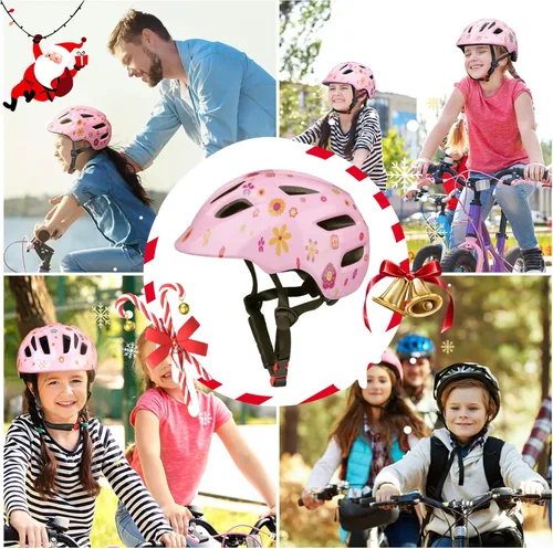 Vista 8 de XJD - Casco de ciclismo y patinaje para niños y niñas, para deportes múltiples, certificado CPSC, ajustable, para 3-13 años de edad