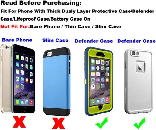 Vista 2 de Holster for iPhone 17 Pro Max 16 Plus, 16 Pro Max, iPhone 15 Plus 15 Pro Max,14 Plus 14 Pro Max,13 Pro Max,12 Pro Max Belt Holster Fit with Thick