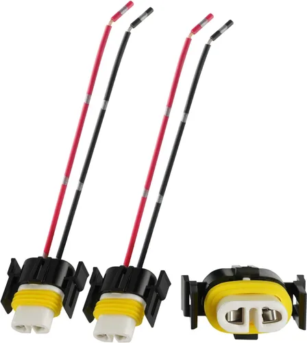 Vista 6 de iBrightstar Nylon 9005 9006 9012 9145 H10 Adaptador Hembra Arnés de Cableado Conectores Alambre para Faros Luces Antiniebla