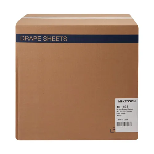 Vista 8 de McKesson Sábanas [100 unidades] Sábana desechable para cama, masaje, examen, médico, tejido de 2 capas, sin látex, 40 x 60 pulgadas, color blanco