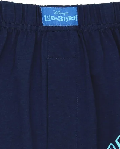 Vista 4 de Disney Lilo and Stitch - Calzoncillos tipo bóxer para hombre (talla XL, azul marino)