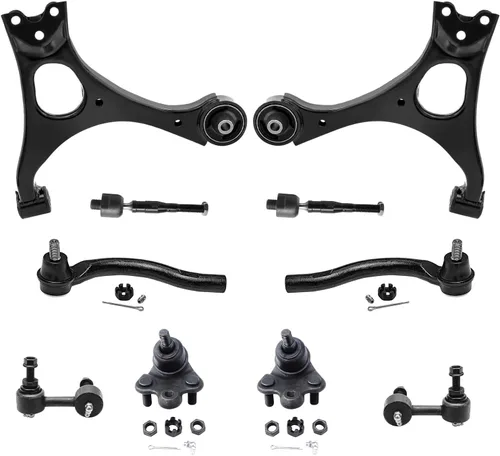 Vista 106 de Detroit Axle - Kit de brazos de control de extremo delantero de 10 piezas para Jeep Cherokee 1991-1999, Comanche 1991-1992, 4 brazos de control